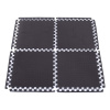 TRINFIT Tatami Fitness T12 set 4 ks - 60 x 60 x 1,2 cm - čierna