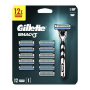 GILLETTE Mach3 manuálny holiaci strojček + náhradné hlavice set - Gillette Mach3 + 12 ks hlavic