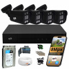 Monitorovací set DVS 4 analógové kamery 8 Mpx vonkajšie 1 TB IP66 čierny