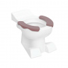 Geberit Bambini Stojace WC, pre deti, zadný odpad, biela/karmínová Y212010000