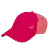 Detská šiltovka Babolat Basic Logo Cap Junior 5JA1221-5028 ružová - Velikost junior