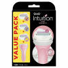 Wilkinson Sword Intuition 4-čepeľová hlavica 9,7 g 3 ks + rukoväť zadarmo