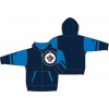 Outerstuff Dětská mikina Winnipeg Jets NHL Faceoff Colorblocked Fleece Full-Zip Veľkosť: Dětské L (11 - 12 let)