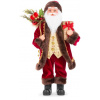 Dekorácia MagicHome Vianoce, Santa s darčekmi, 80 cm