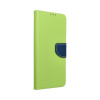 Kryt Fancy Book Huawei P SMART 2021 žltý limetkový / tmavomodrý