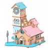 Woodcraft Drevené 3D puzzle Vila pri rieke