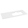 Sapho BRAHEA doska Rockstone s otvorom 121x51,5cm (30+90cm), pravá, biela matná BL121-0101-R
