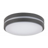 Rabalux Antracitové stropné/nástenné LED svietidlo Hamburg okrúhle 200mm 10W IP44 8847