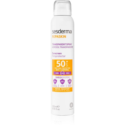 Sesderma Repaskin transparentný sprej na opaľovanie SPF 50+ 200 ml