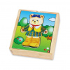 Drevené obliekacie puzzle Viga Macko