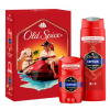 Old Spice Xmass sada Captain tuhý dezodorant a sprchový gél 50 ml + 250 ml