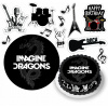 DIGITÁLNA TLAČ Jedlý obrázok na tortu IMAGINE DRAGONS HARD ROCK + POSTAVY + TEXT