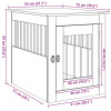 vidaXL Nábytok pre prepravku pre psa Artisan Dub 55x75x65 cm Drevo - Hnedá - 249476-264869