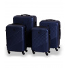 Cestovný kufor BERTOO Milano - modrý SET 4v1