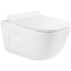 Mexen MARGO, závesné wc s pomaly padajúcim WC sedátkom, 51 x 35 cm, biela, 30420800