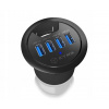 ICYBOX IB-HUB1403 Stolový HUB 60 mm