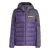 adidas Women's Terrex Multi Light CLIMAWARM Hooded Down Jacket Plum/Black 12 (M)