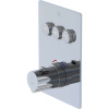 STEINBERG 390 termostatická batéria pod omietku, s funkciou pushtronic, pre 3 výstupy, chróm, 39042313