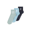 Členkové bavlnené ponožky On LOGO SOCK MID 3P modré 2UF10520331 - L