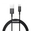 Baseus CAMYS-01 Superior Fast Charging dátový kábel MicroUSB 2A 1m Black