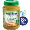 HAMÁNEK Teľacie so zeleninou 8 × 190 g