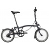Skladací bicykel Brompton C Line Black Edition, Black typ riadidiel M