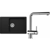 Set Schock S24-9 (dřez Formhaus D-100LS Onyx + baterie Epos.120 Chrom)
