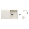 Blanco SET 10-D 24 drez silgranit ZIA 5 S 86x50 cm Biela Soft+batéria Mida-S Biela Soft 527204+526968
