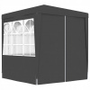 Párty stan so stenami, 2x2 m, antracit, 90 g/m²