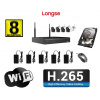 Wifi kamerový set 4 IP kamery 8Mpx IR 25M Longse - Bez HDD