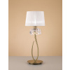 Mantra Loewe stolová lampa 1x20 W biela-mosadzná 4736