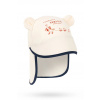Konges Sløjd čiapka so šiltom detská ASTER BEAR SUN HAT GRS KS105264.PPY2 biela 6-9 mesiacov