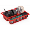 Sušička riadu Draining Board 100% Chef Écoiffier 25 cm s taniermi pohármi a príbormi 19 dielov od 18 mes