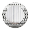 Boho minimalista Boho minimalista Okrúhle dekoračné zrkadlo na stenu lsdo-00031