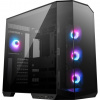 MSI skříň MAG PANO 100R PZ Black/ bez zdroje/ levé a přední sklo/ 4x 120 mm A-RGB fan/ 1x USB-C/ 1x USB3.2/ černá 306-7G26R21-HH9