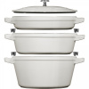 Staub Sada 3 nádob + veko 24 cm, hľuzovka