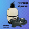 Aquashop Bazénová filtračná sada, laminátový filter a čerpadlo, 7 m3/hod, 450mm