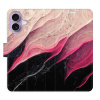 Flip pouzdro iSaprio - Apple iPhone 17 - BlackPink Marble s kapsičkami na karty (Flipové knížkové pouzdro, obal, kryt iSaprio s přihrádkami na karty a motivem)