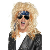 Parochňa - 80s HEAVY METAL ROCKER - blond + šatka a okuliare, unisex