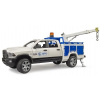 Auto Bruder 2509 Terénne auto RAM s otočným majákom a hydraulickou rukou