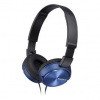 SONY sluchátka náhlavní MDRZX310L/ drátová/ 3,5mm jack/ citlivost 98 dB/mW/ modrá MDRZX310L.AE