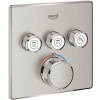 Grohe Grohtherm SmartControl vaňová/sprchová batéria podomietková s termostatom SuperSteel 29126DC0