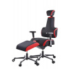 PROWORK Herná zdravotná stolička E+Gamer s podnožkou