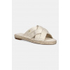Šľapky Tommy Hilfiger SATIN ESPADRILLE MULE FW0FW08502 béžová EUR 37