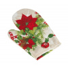 Bellatex Kuchyňská chňapka vánoční - 28x18 cm Hvězda vánočnní červená