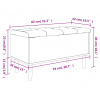 vidaXL Úložná lavička dymový dub 82x42x46 cm kompozitné drevo - Hnedá - 33359-174545