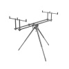Delphin Stojan Tripod TPX3 Silver pro 3 pruty