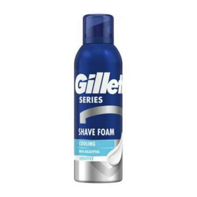 GILLETTE Series shave foam cooling 200 ml - Gillette Series 3x Sensitive Cool gél na holenie 200 ml