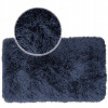 Kúpelňová predložka - Mäkký plyšový módny koberec Megan 60x90 Navy modrá (Kúpelňová predložka - Mäkký plyšový módny koberec Megan 60x90 Navy modrá)