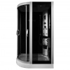 Aplomo Trixy Black 120x85x215 masážny sprchový box Orientácia: ľavá, MO-18218BLL